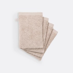 Set van 4 washandjes SCENARIO in badstof