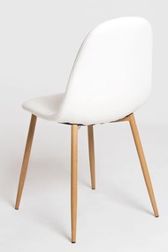 Pak 4 Teok Kunstlederen Stoelen