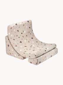 Handgemaakte bouclé kinderfauteuil Moon