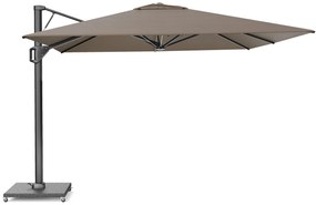 Zweefparasol  3.2x3.2m (excl.voet) Taupe-naturel-bruin Platinum Beaufort premium