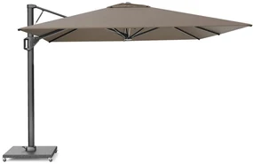 Zweefparasol  3.2x3.2m (excl.voet) Taupe-naturel-bruin Platinum Beaufort premium