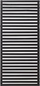 Schutting vuren - Tokyo louvre recht zwart (83 x 180 cm)