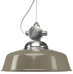 Hanglamp aan ketting Detroit Retro aluminium met Taupe deksel