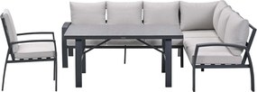 Garden Impressions Cameron lounge dining set 4-delig rechts incl stoel - desert sand