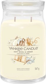 Yankee Candle geurkaars - Wool&amp;Amber - Signature Large Jar