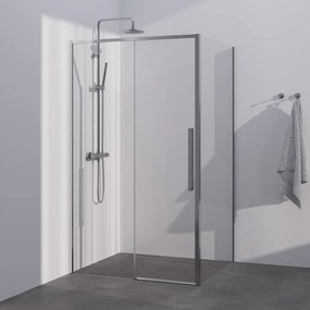 Brauer Season douchecabine met schuifdeur 120x80cm RVS