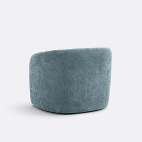 Fauteuil in fijne chenille, LANDINE