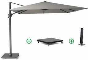 Platinum Challenger Zweefparasol Xm T Premium (incl. Voet En Hoes) Aluminium Grijs