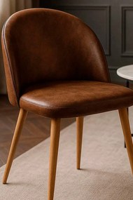 Vint kunstleren stoel