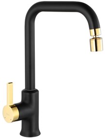Keukenkraan Rea Polo Black/Gold