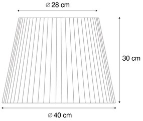 Buiten lampenkap met beige touw IP54 40/28/30 - JaylaJapandi IP54 rond