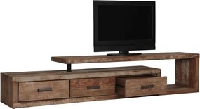D-Bodhi Soul Tv-meubel Teakhout Met 3 Lades - 225x40x45cm.