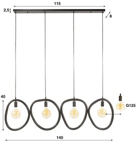 Hanglamp Zwart