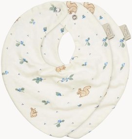 Babylapjes Blueberries van biokatoen, 2-delig