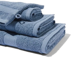 HEMA Handdoek 70x140 Zware Kwaliteit Grijsblauw (blauw)