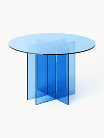 Ronde glazen eettafel Anouk, in verschillende formaten