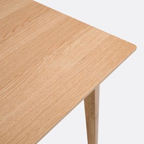 Uitschuifbare tafel 8-14 couverts in eiken fineer Tioga