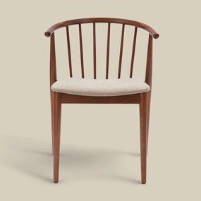 Walnoot Spijlenstoel Scandinavisch Design