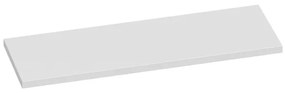 BRAUER MDF - Wastafelblad - 140x46x4cm - zonder kraangat - MDF - hoogglans wit i2910-36