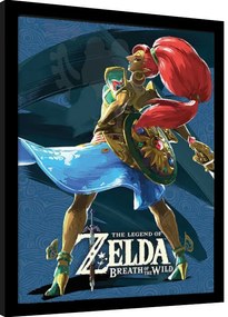 Ingelijste poster The Legend of Zelda: Breath of the Wild - Urbosa