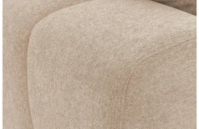 Goossens Excellent Bank Kubus - 30 X 30 Cm Stiksel wit, stof, 1,5-zits, modern design met chaise longue rechts