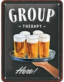 Metalen bord Group Therapy, (15 x 20 cm)