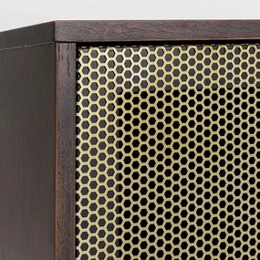 Kare Design Arizona Dressoir Walnoot En Messing - 160x45x76cm.