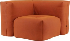 Soft Zitzak Indoor Corner - Orange Jaquard