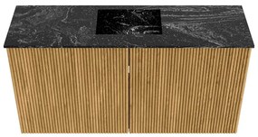 Mondiaz Joya DLux 80cm toiletmeubel oak met wastafel faye midden 1 kraangat lava