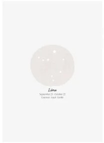 Decoratieve Poster (50x70 Cm) Profecía Libra - Sklum