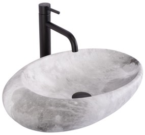 Opzetwastafel Rea Roxy C Stone L. GREY