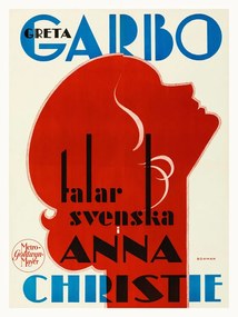 Kunstreproductie Anna Christie, Ft. Greta Garbo (Retro Movie Cinema), (30 x 40 cm)