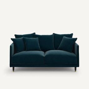 3-zits compacte fluwelen bank, Lazare