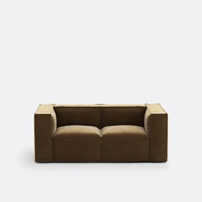 2-zits modulaire bank van vintage ribfluweel, Seven