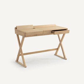 Eikenhouten en fineer bureau, Brixton, ontwerp Emmanuel Gallina
