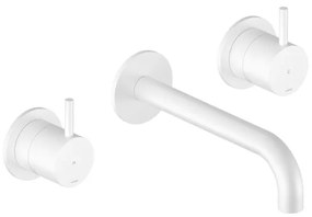 Hotbath COBBER Afbouwdeel tbv Inbouw wastafelkraan 18cm uitloop WH Mat wit CB105TEXT18WH
