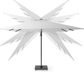 Platinum Challenger Zweefparasol T2 premium - 3x3 m. Champagne Teak