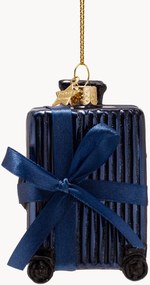 Mondgeblazen kerstornament Suitcase