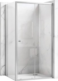 Douchecabine Rea Primo Slide 130x80 Chrome