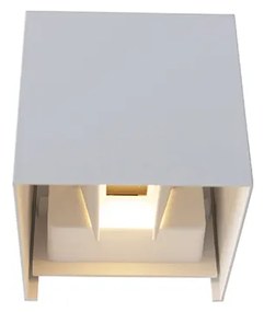 Buiten wandlamp wit incl. LED 2-lichts IP54 - Edwin