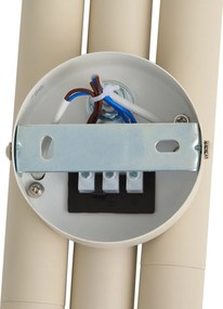 Retro wandlamp beige 3-lichts - Pipes