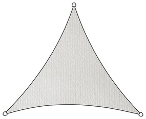 Livin'outdoor Schaduwdoek Iseo driehoekig 3,6x3,6x3,6 m HDPE wit