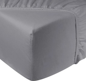 Hoeslaken flanel - 100% katoen - 140x200 - grijs