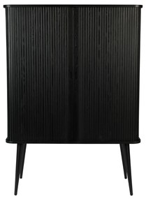 Zuiver Barbier Black Zwarte Design Wandkast - 100x45x140cm.