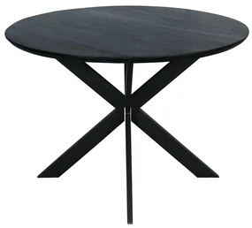 Starfurn Ferris Ronde Eettafel Zwart Eiken 110 Cm - 110 X 110cm.