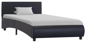 vidaXL Bedframe met LED kunstleer zwart 90x200 cm