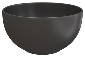 Fontana Bano toiletmeubel mat zwart 40x22cm met mat zwarte waskom