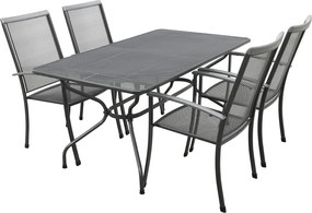 Royal Garden Balero stapelbare tuinset strekmetaal 160x90 cm.