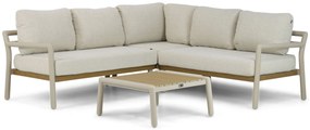 Hoek loungeset 5 personen Aluminium Taupe Santika Furniture Santika