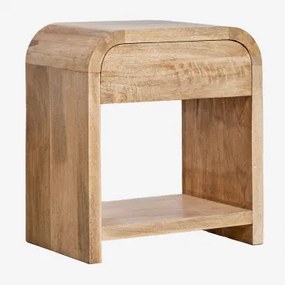 Set Van 2 Rechthoekige Nachtkastjes 45x30 Cm Van Mangohout En Mdf Shelby Mangohout - Sklum